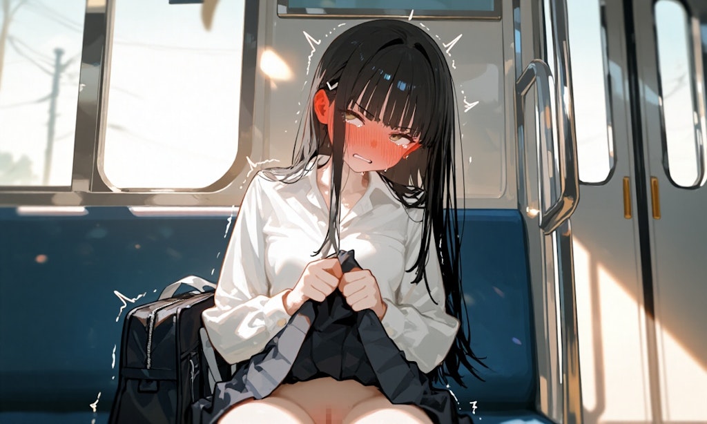 露出させられてる女の子