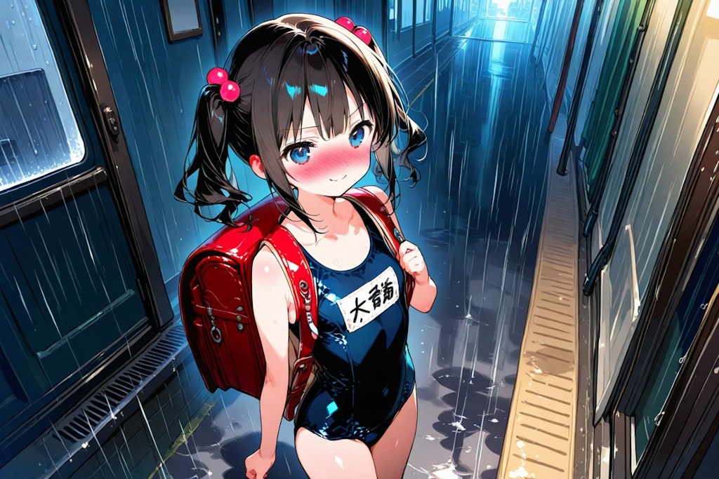 傘を忘れてもー