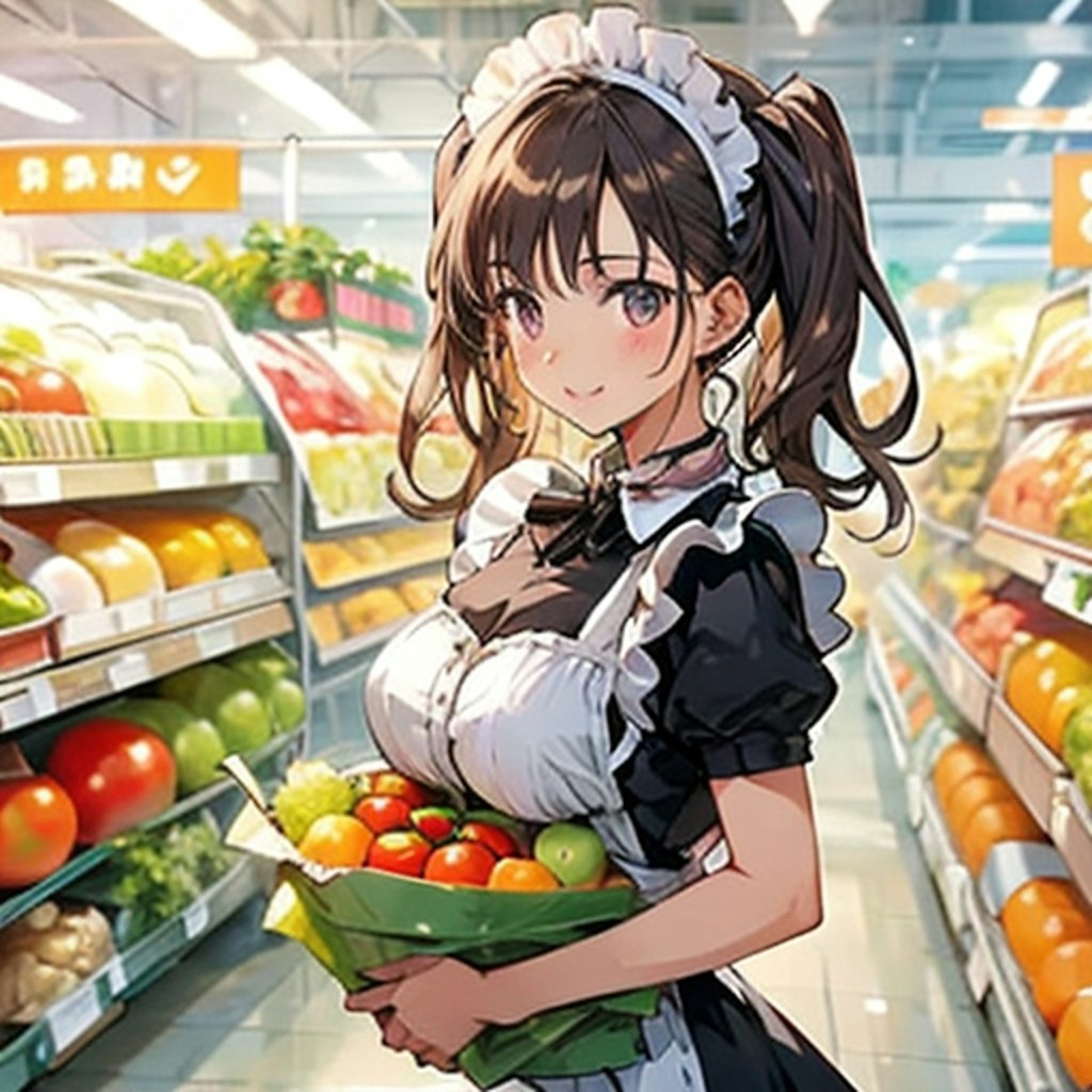 メイドと野菜