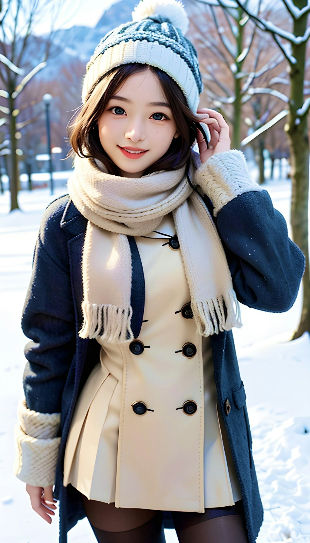 雪の公園 [翠]