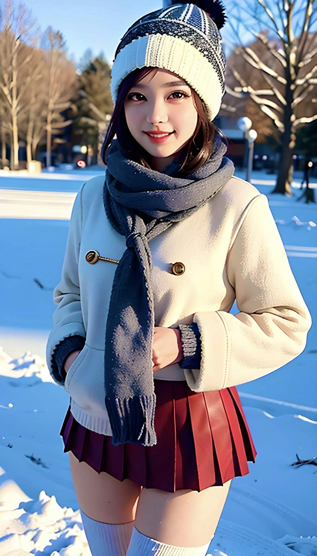 雪の公園 [翠]