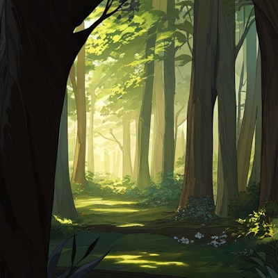 森の背景