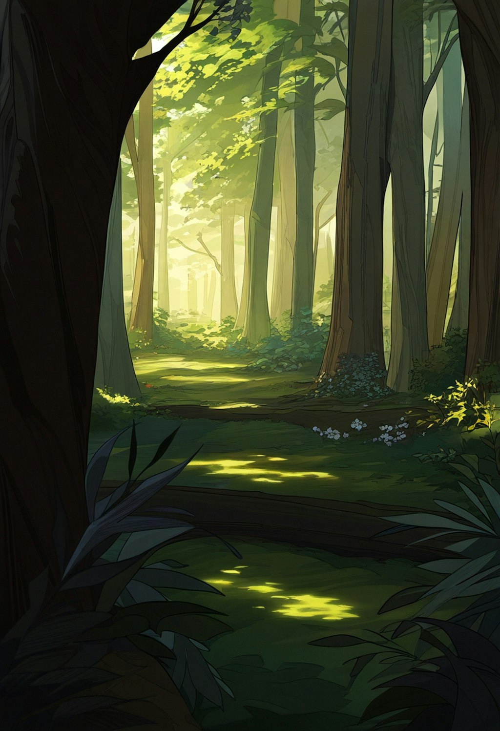 森の背景