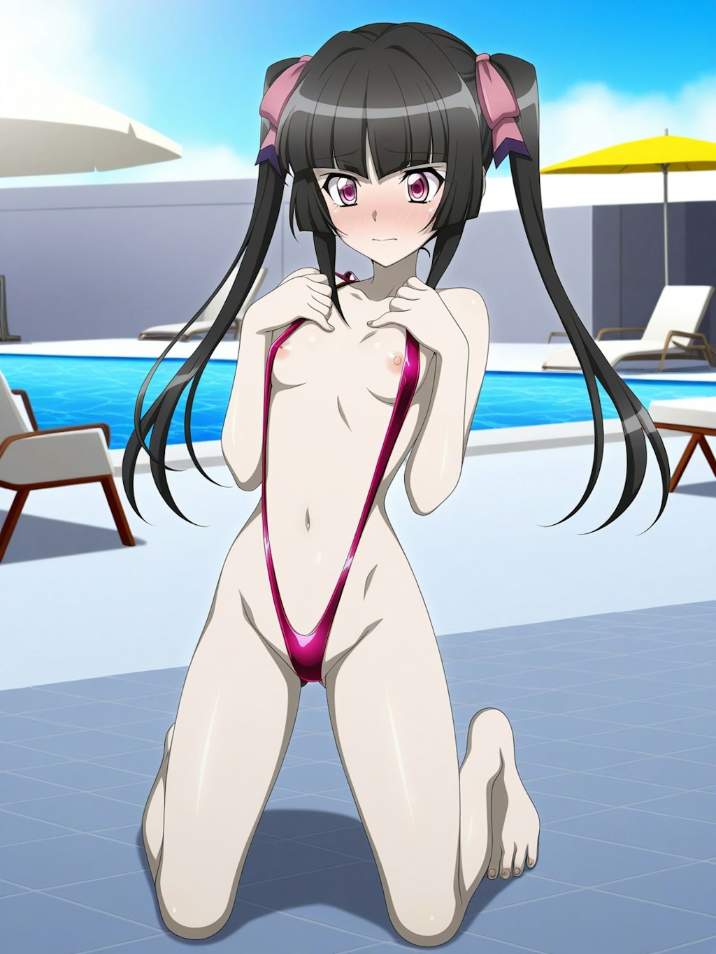 月読調 スリングショット水着