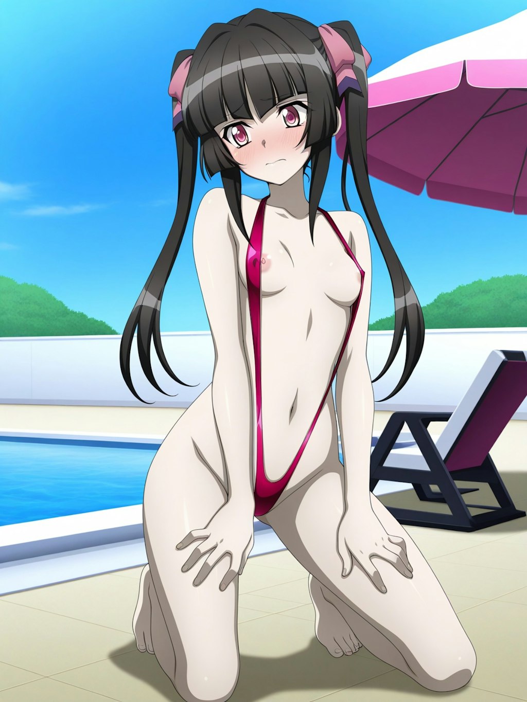 月読調 スリングショット水着