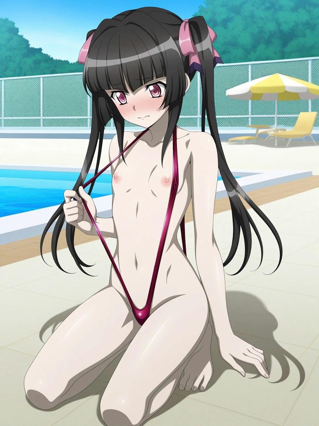 月読調 スリングショット水着