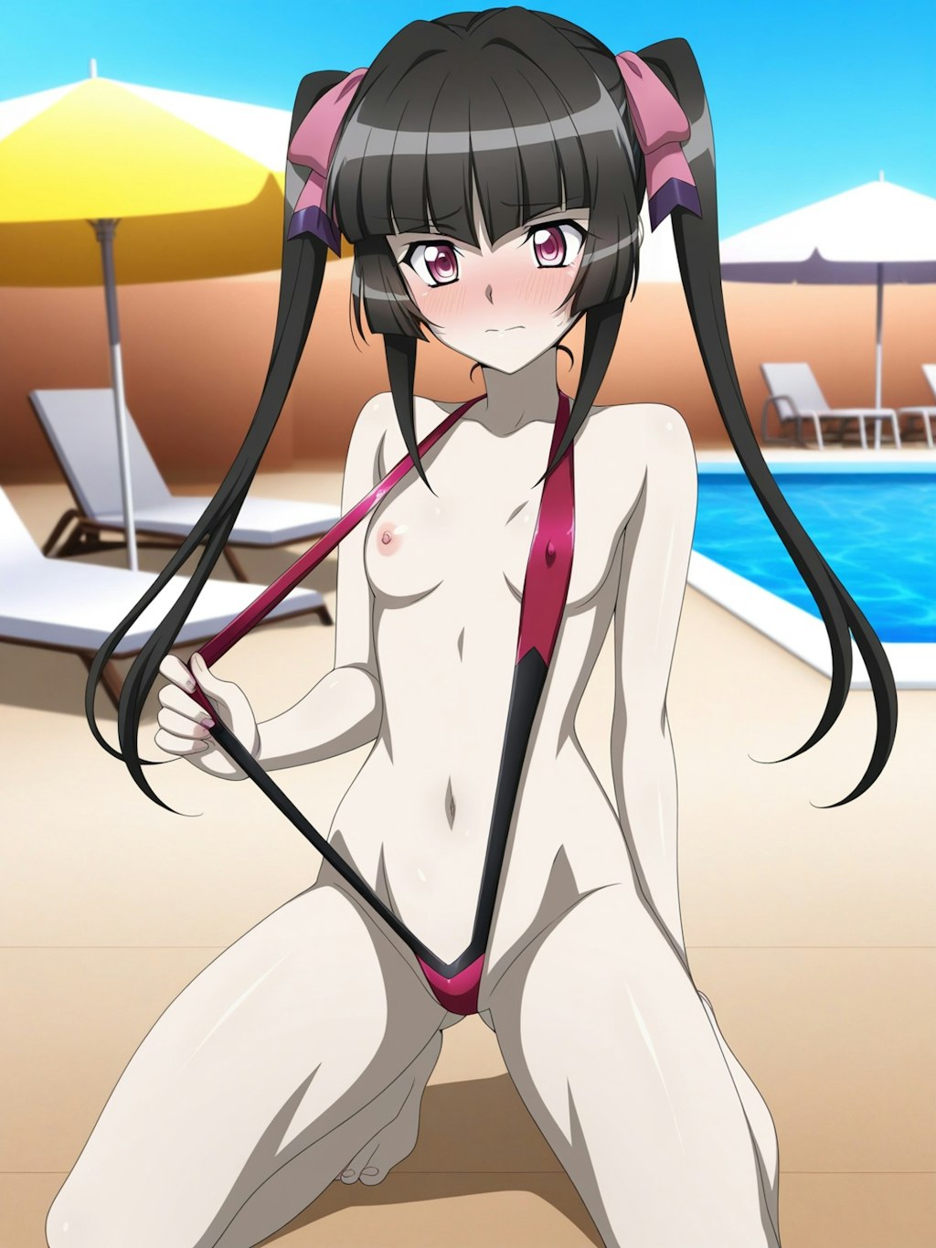 月読調 スリングショット水着