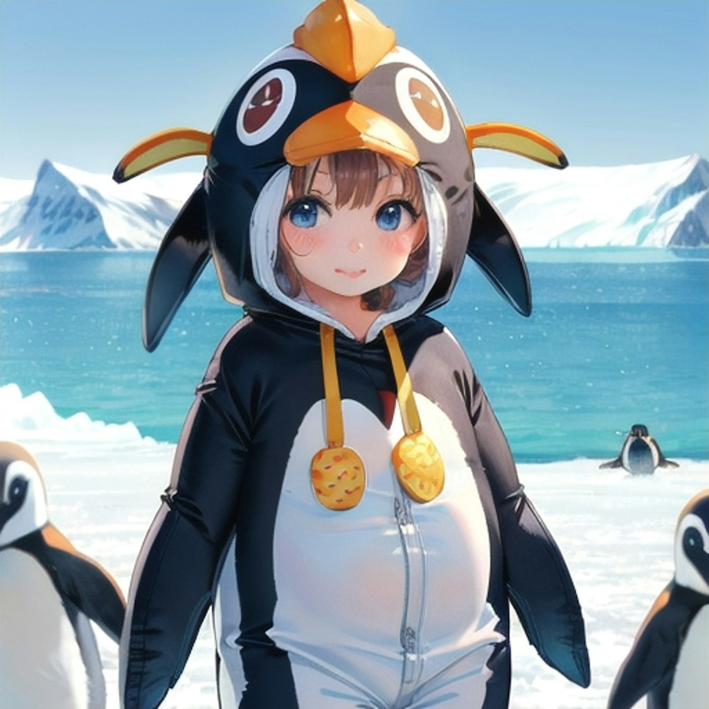 ペンギンスーツな女の子