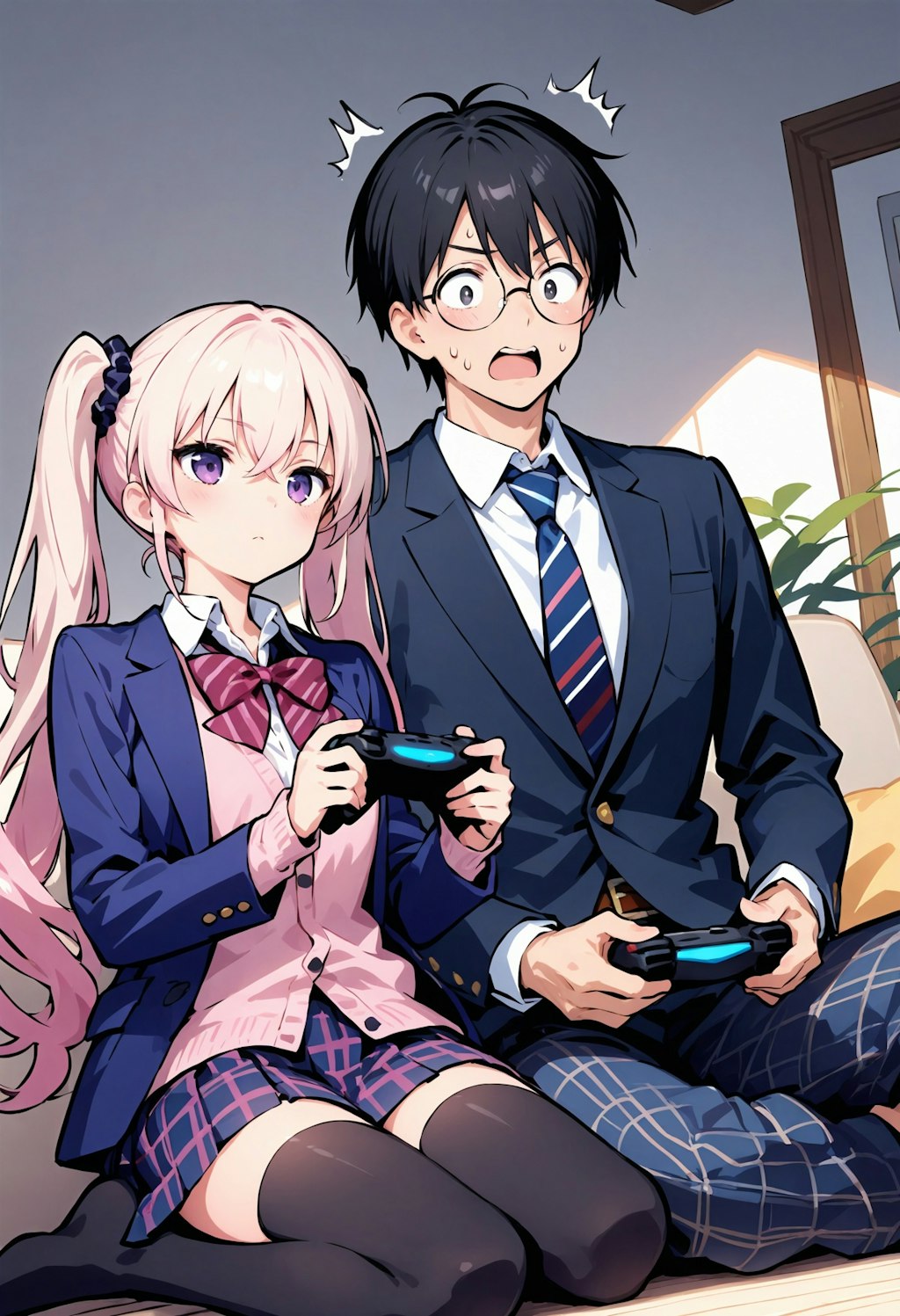 ゲームする美優ちゃんとお義兄ちゃん