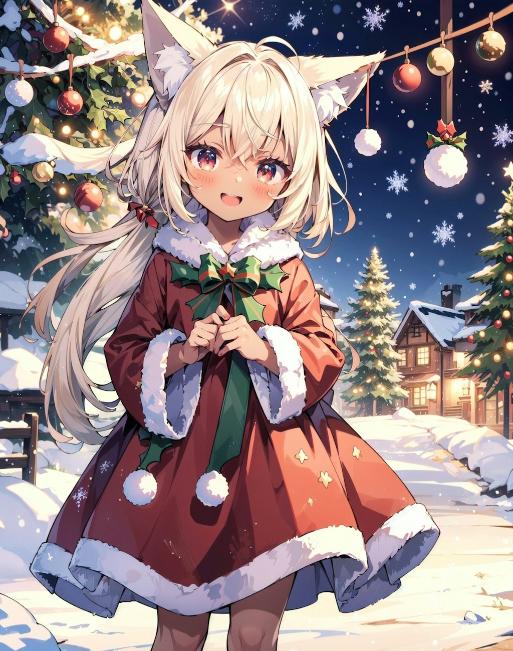 クリスマス狐娘