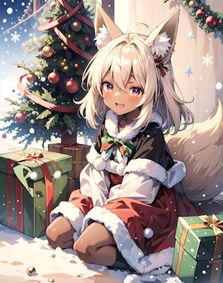 クリスマス狐娘