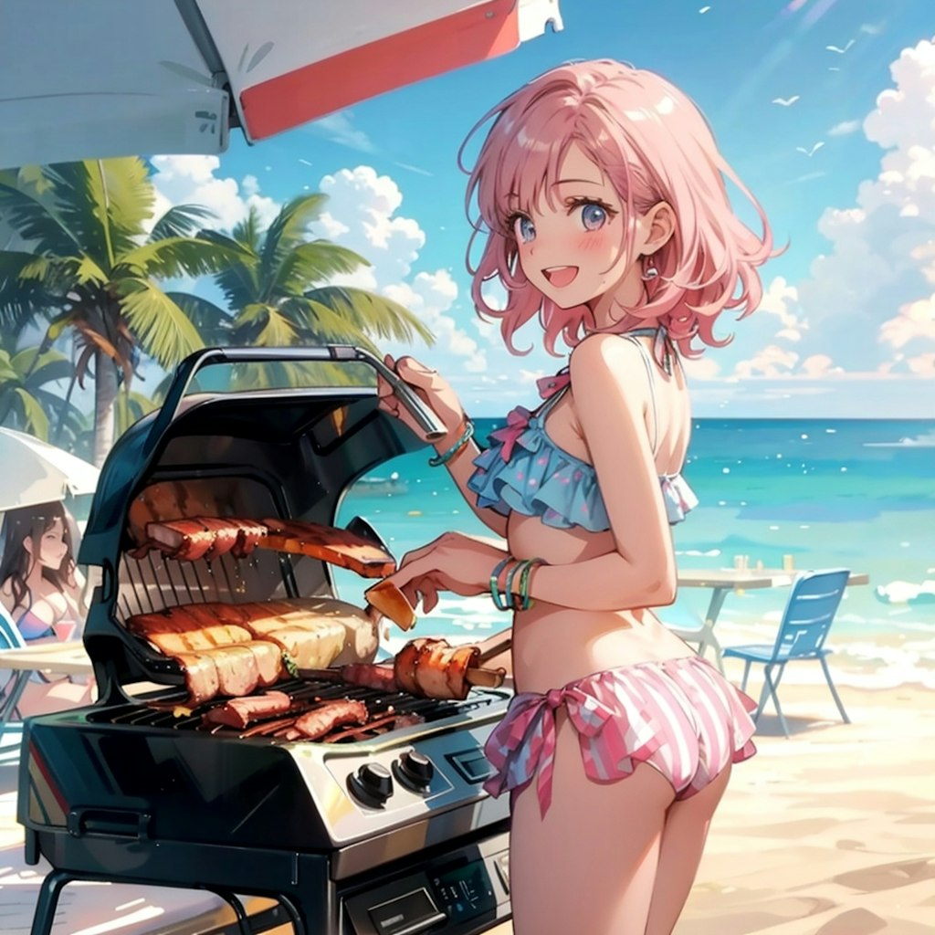 BBQ in beach