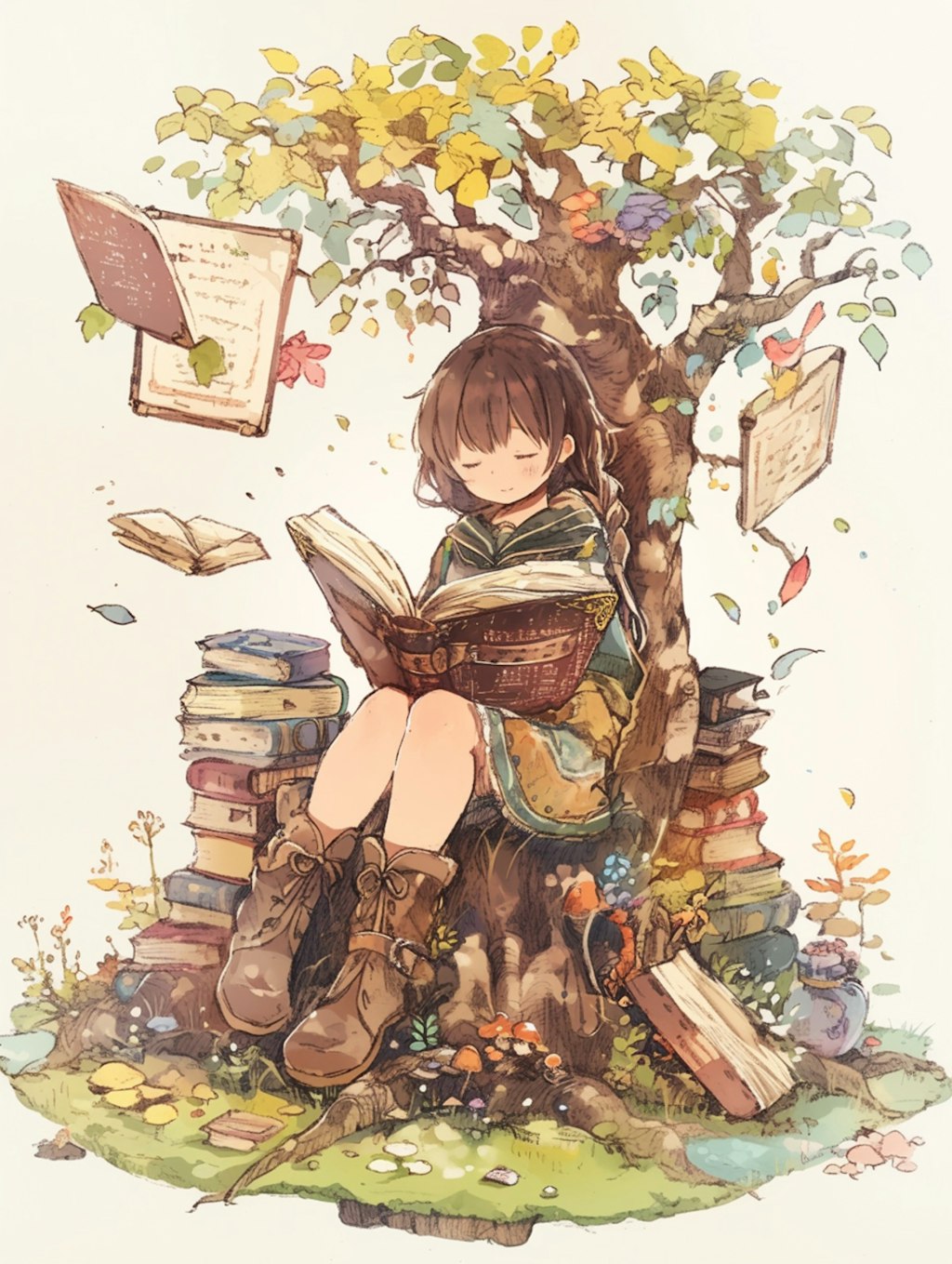 読書。