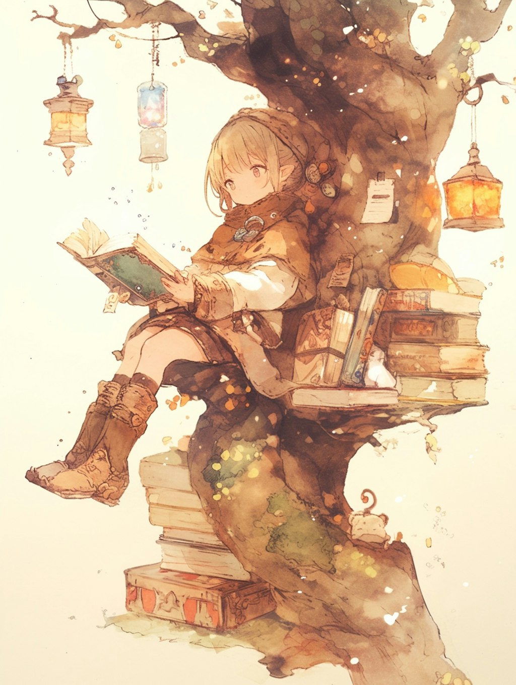 読書。