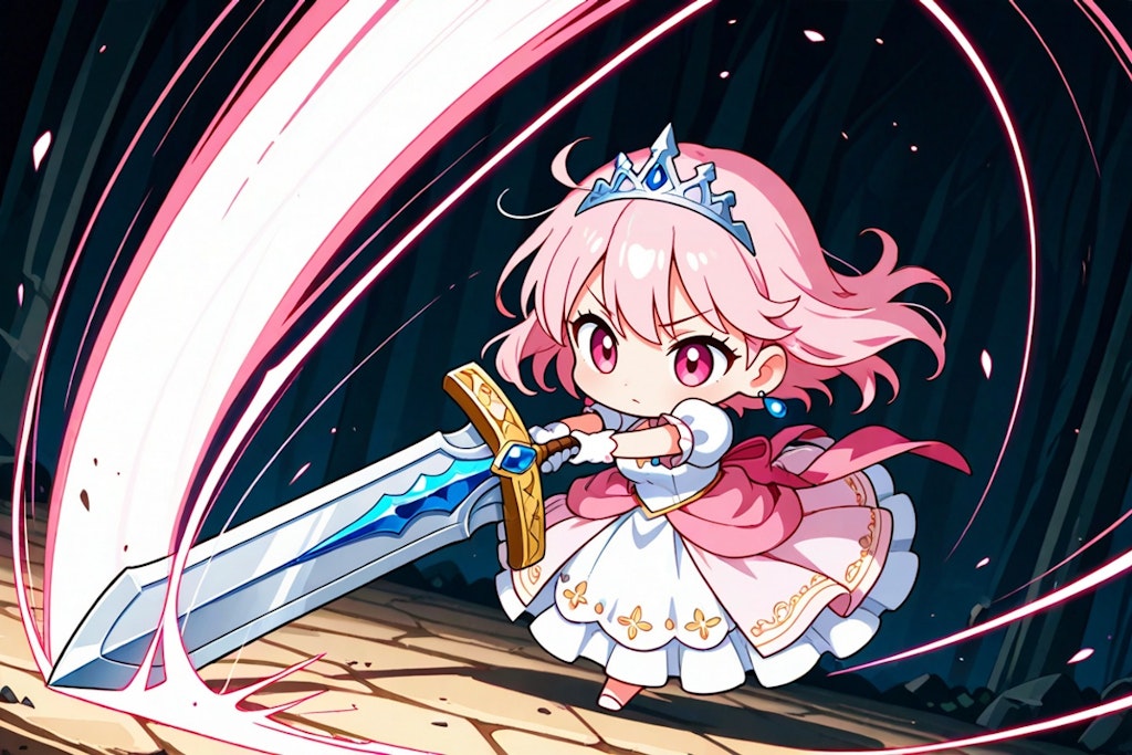 グレートソードを手に入れた姫様