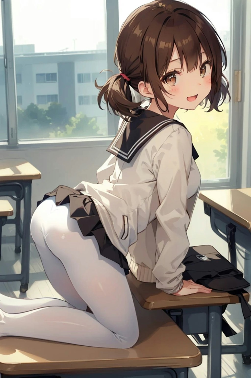 白タイツの女の子