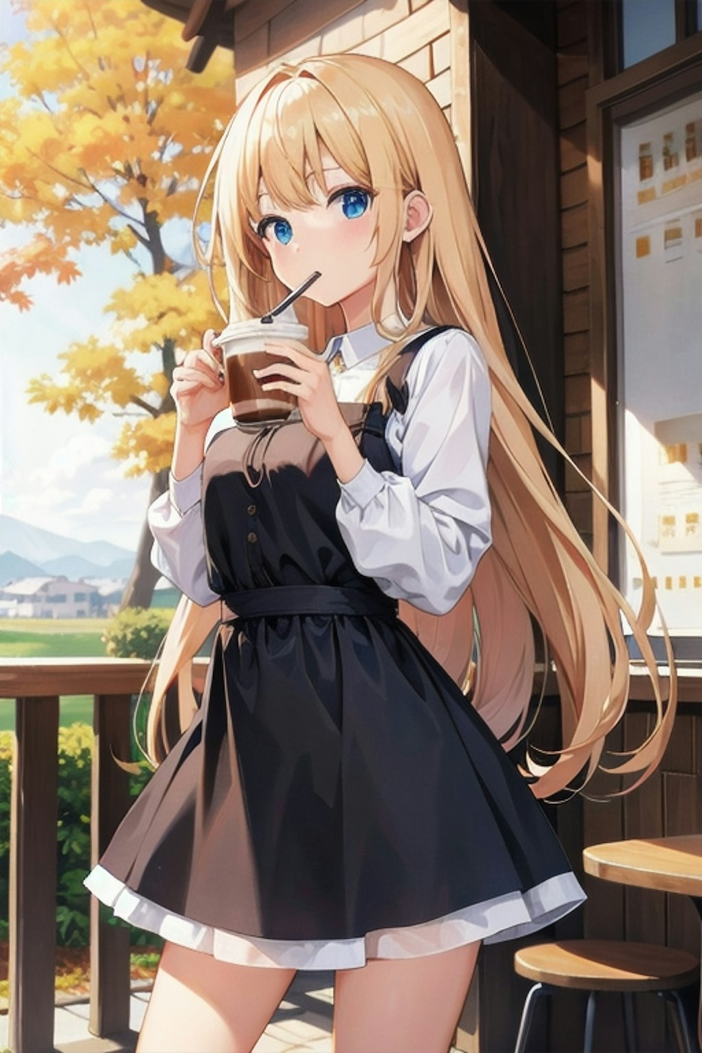 カフェ好きな女の子