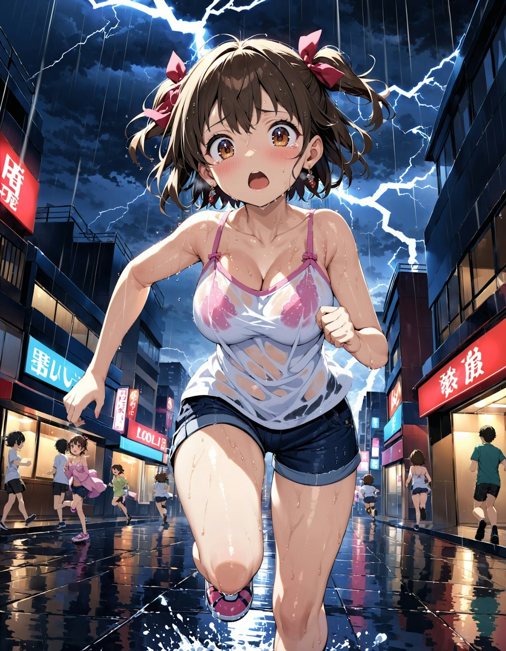 ゲリラ雷雨と少女