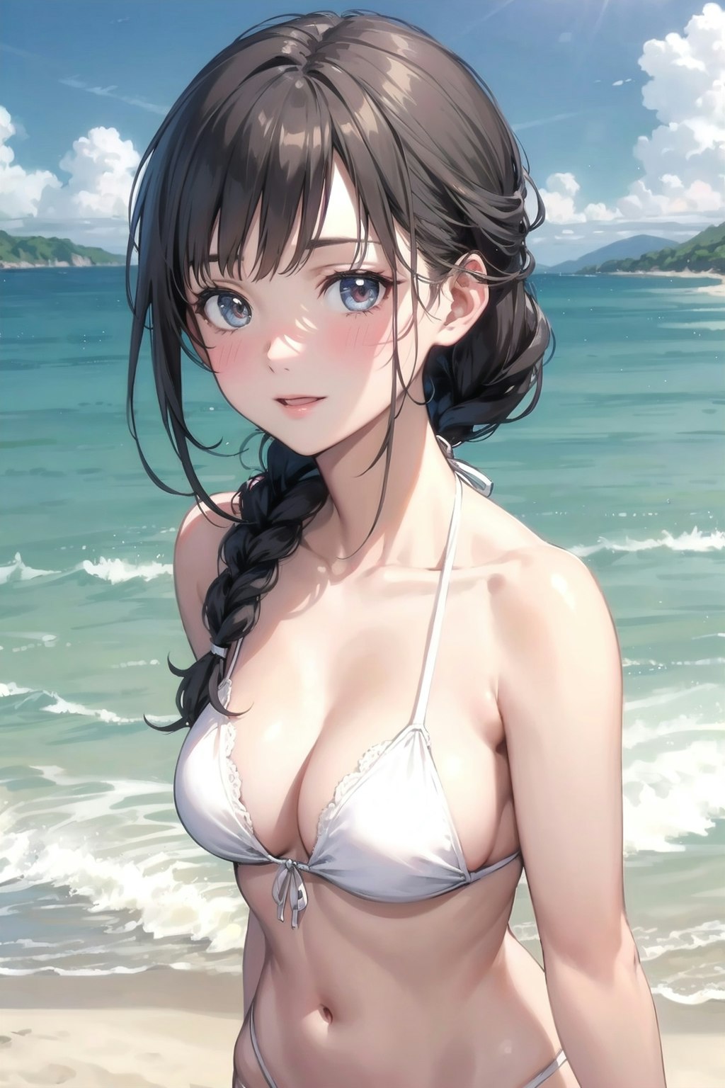 The beach