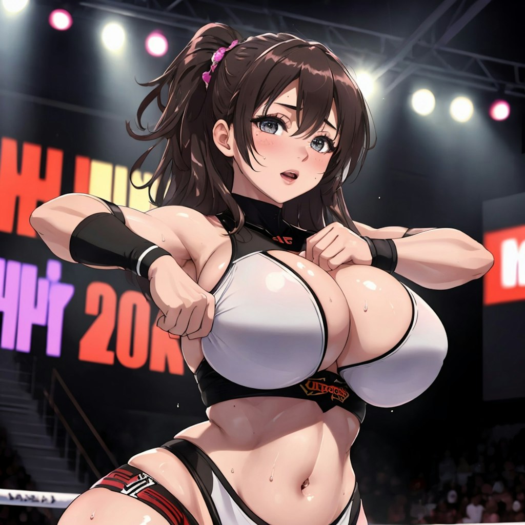 爆乳プロレスラー