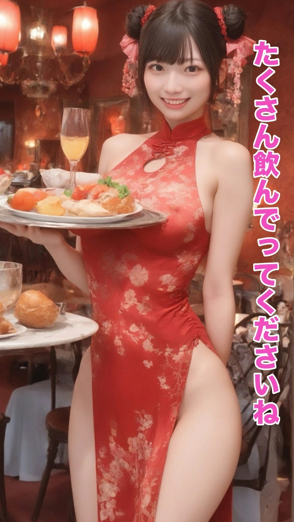 中華料理店の看板娘