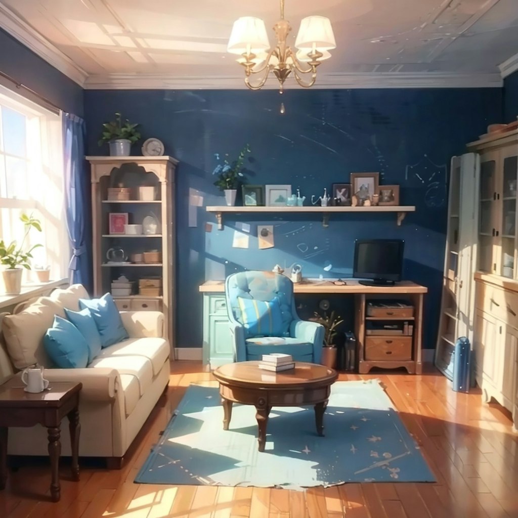 海の様な部屋