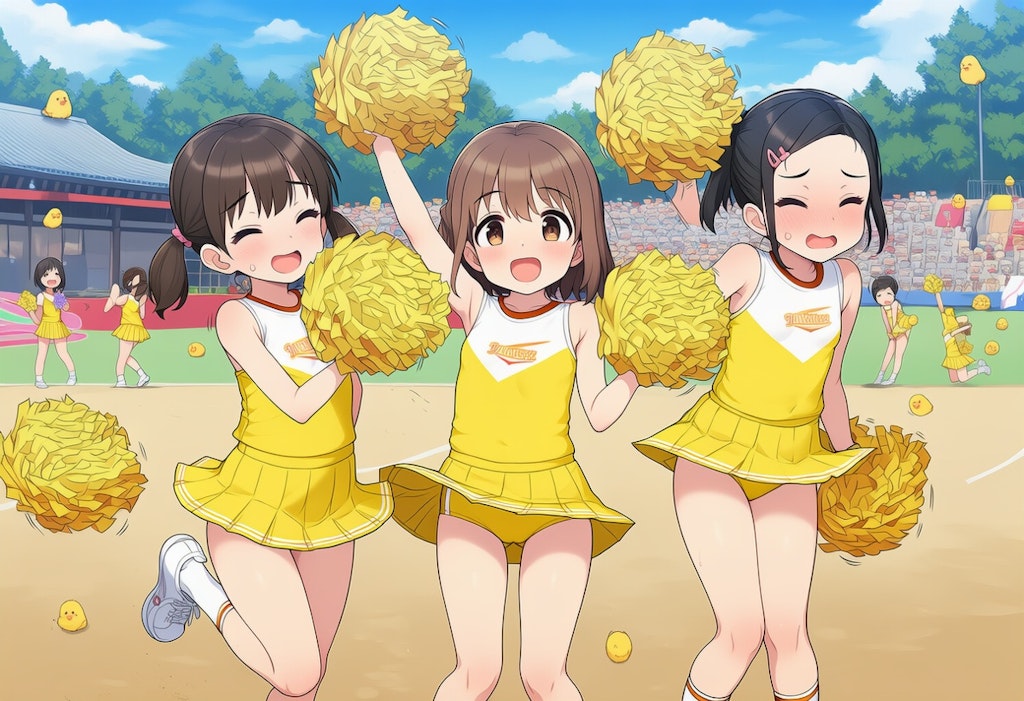 わたしたち！せーのっ…ひよっこチアガールズです！