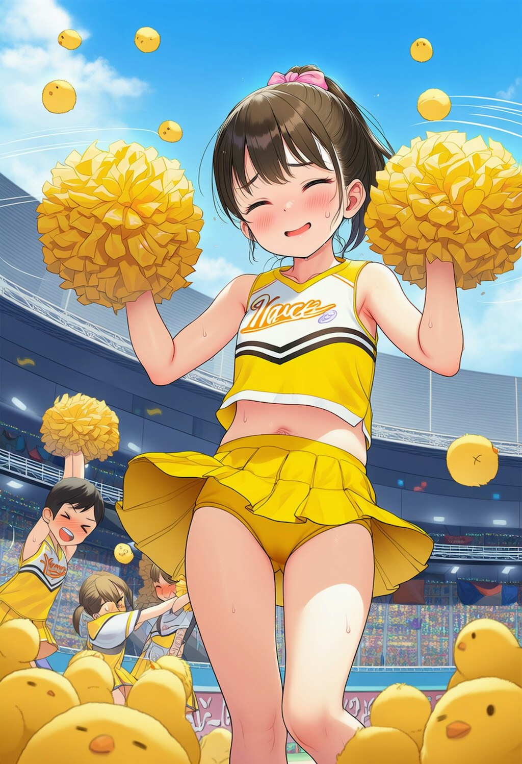 わたしたち！せーのっ…ひよっこチアガールズです！