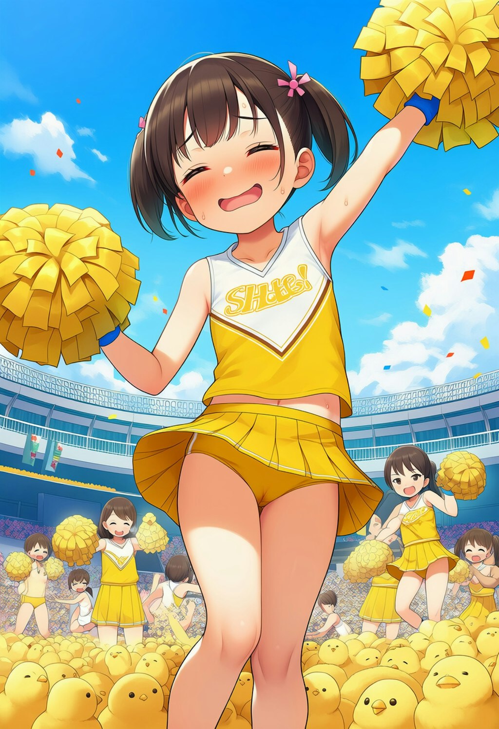 わたしたち！せーのっ…ひよっこチアガールズです！
