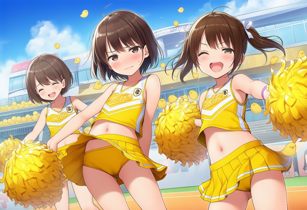 わたしたち！せーのっ…ひよっこチアガールズです！
