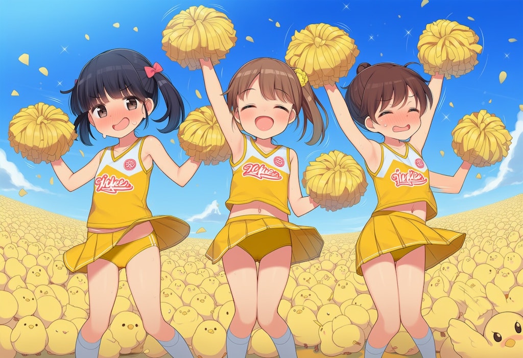 わたしたち！せーのっ…ひよっこチアガールズです！