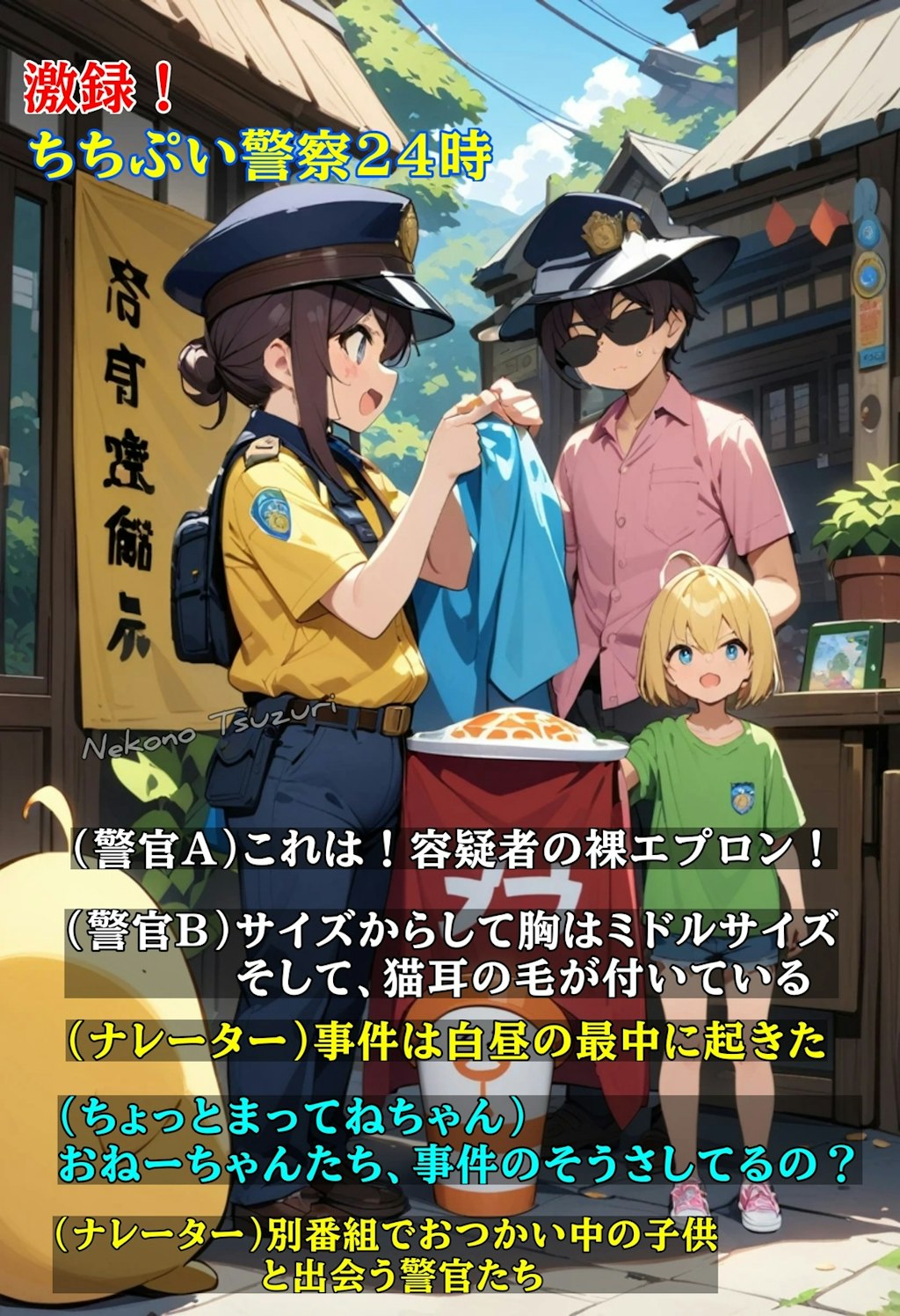 激録！ちちぷい警察24時 白昼に起きた事件に駆けつけるポチガリコンビ