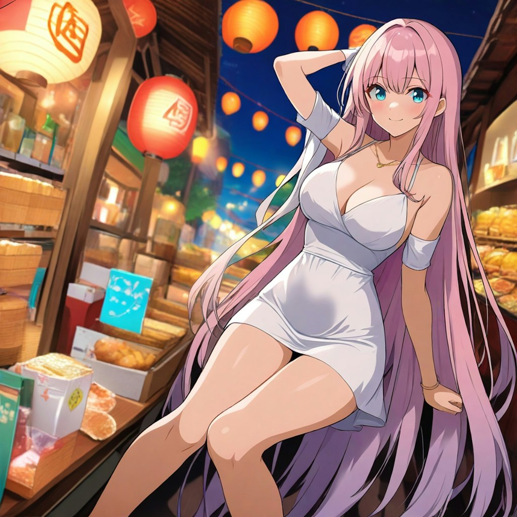 夜市の踊り子