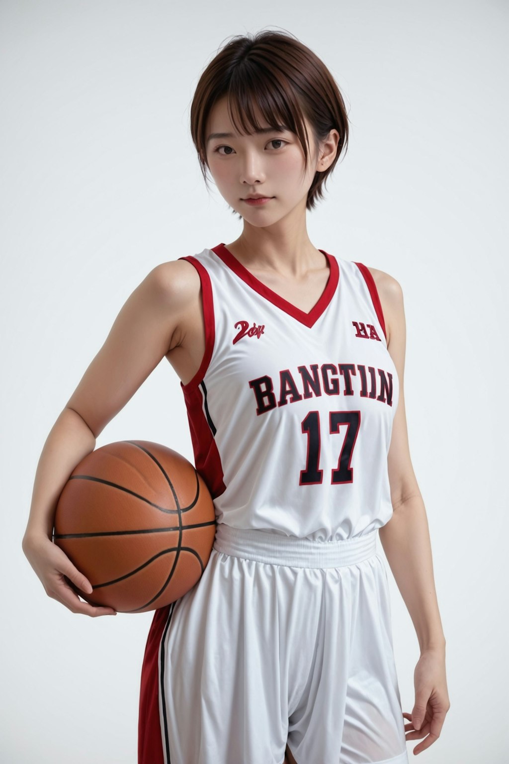 ヌードグラビア風バスケ女子
