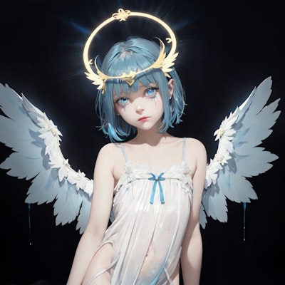 青髪の天使