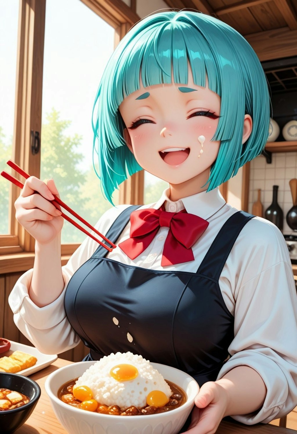 おかっぱの娘をお借りしました🍚