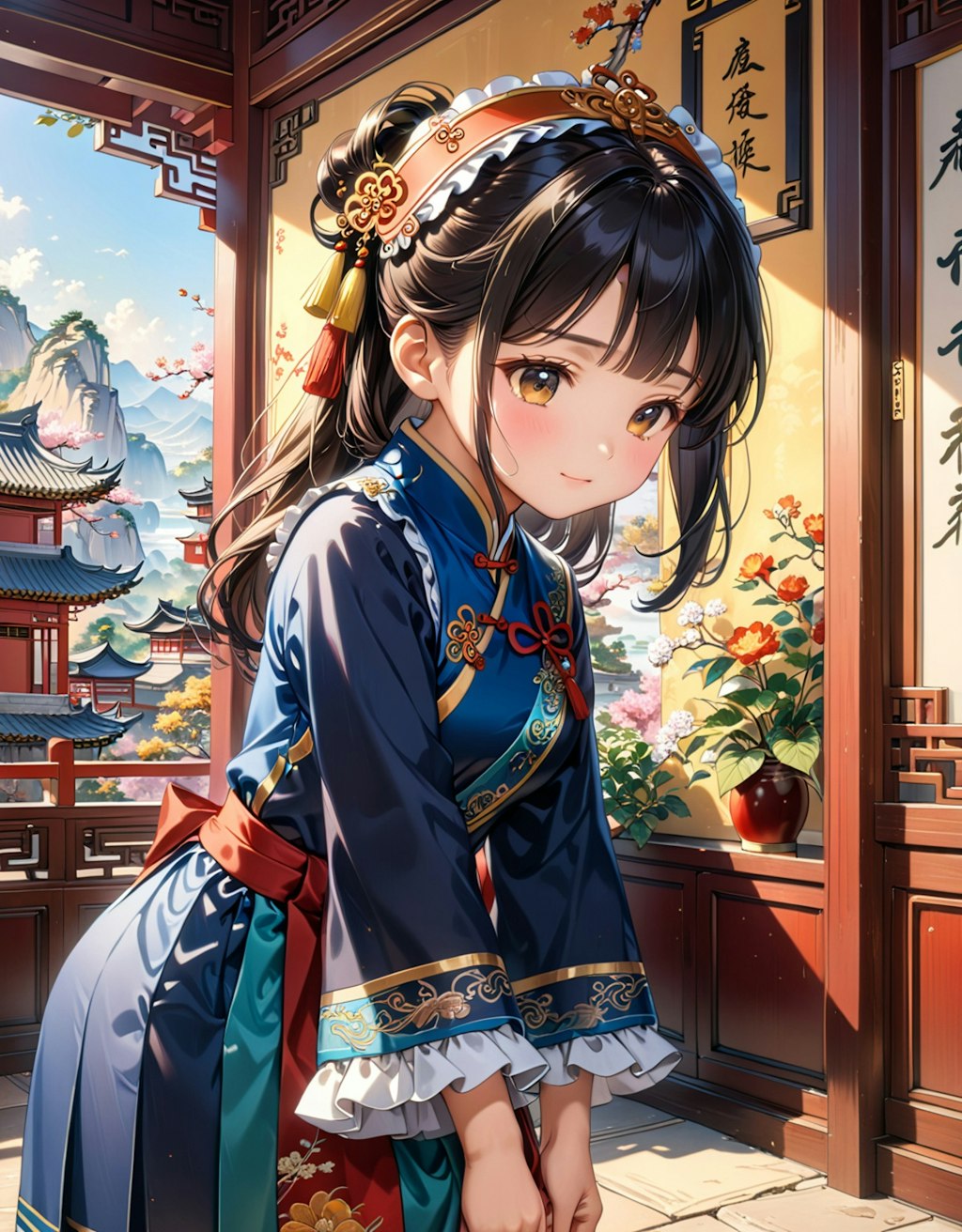 宮中の女学校にて...