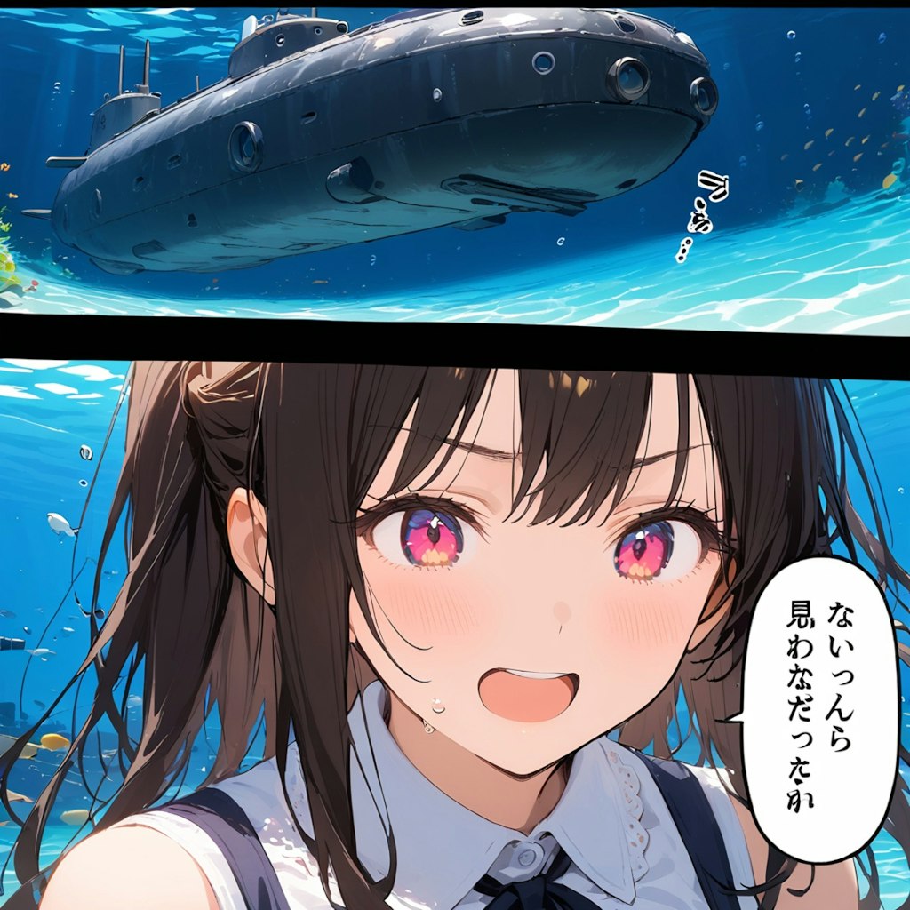 【漫画】しゃべる潜水艦