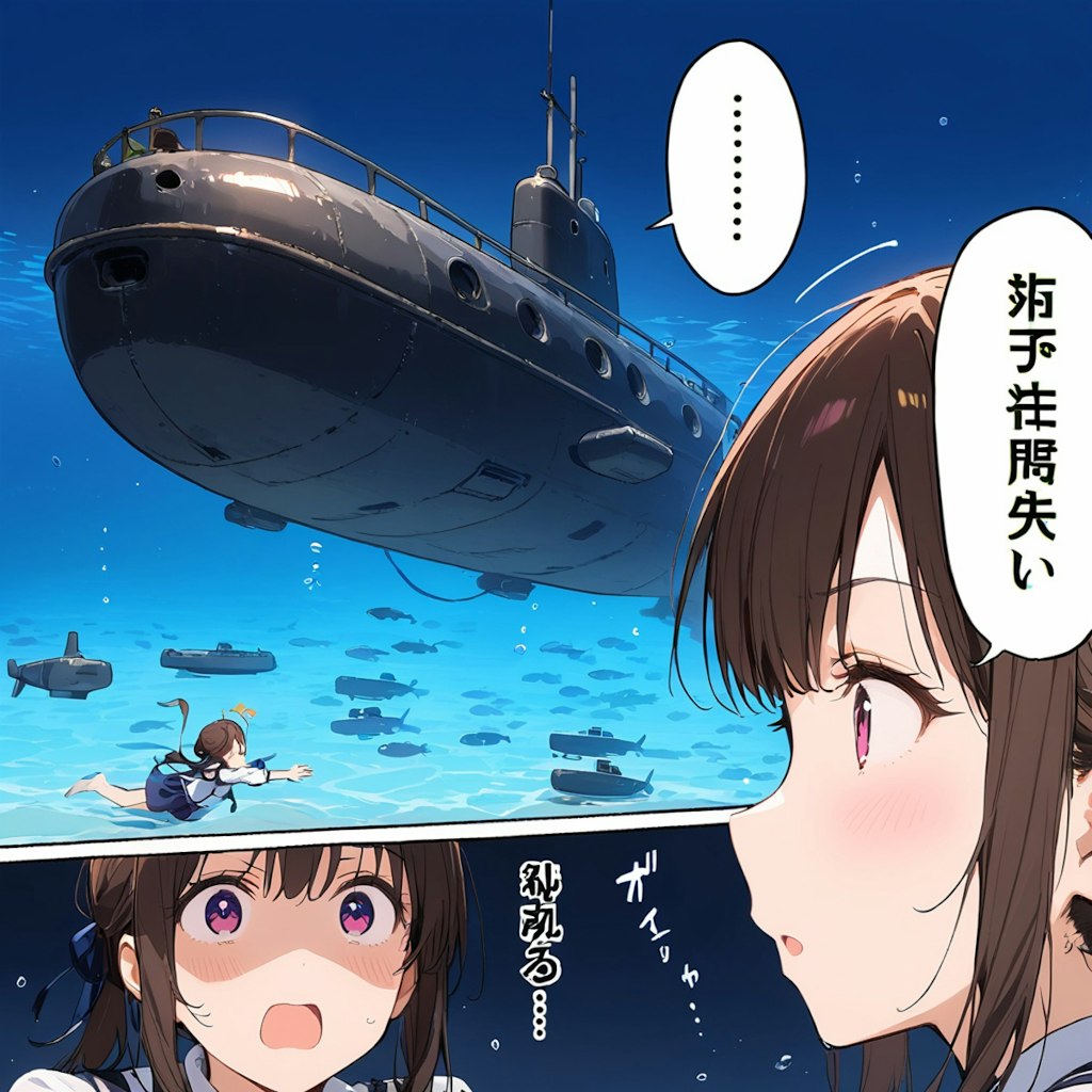 【漫画】しゃべる潜水艦