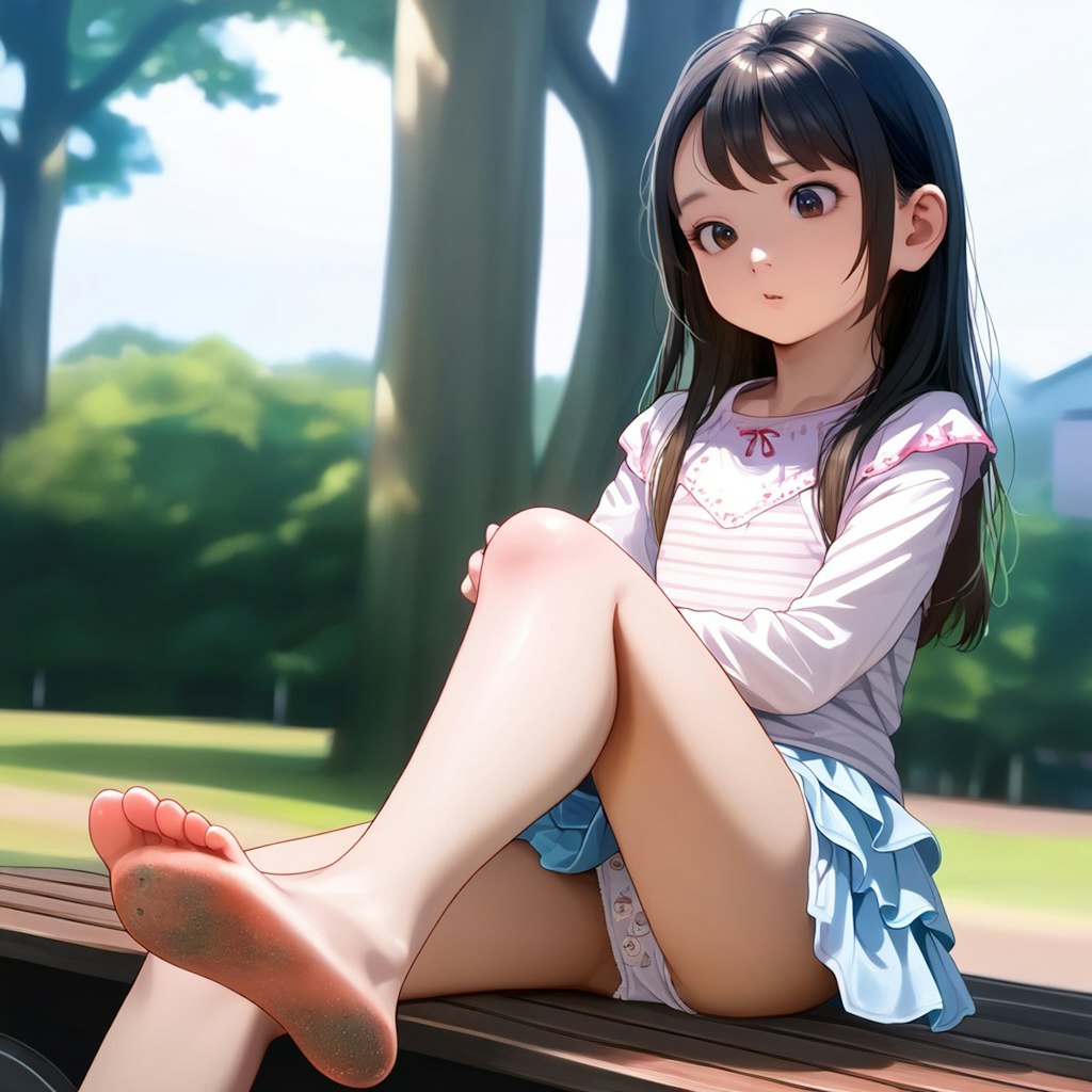 指の間に入った砂