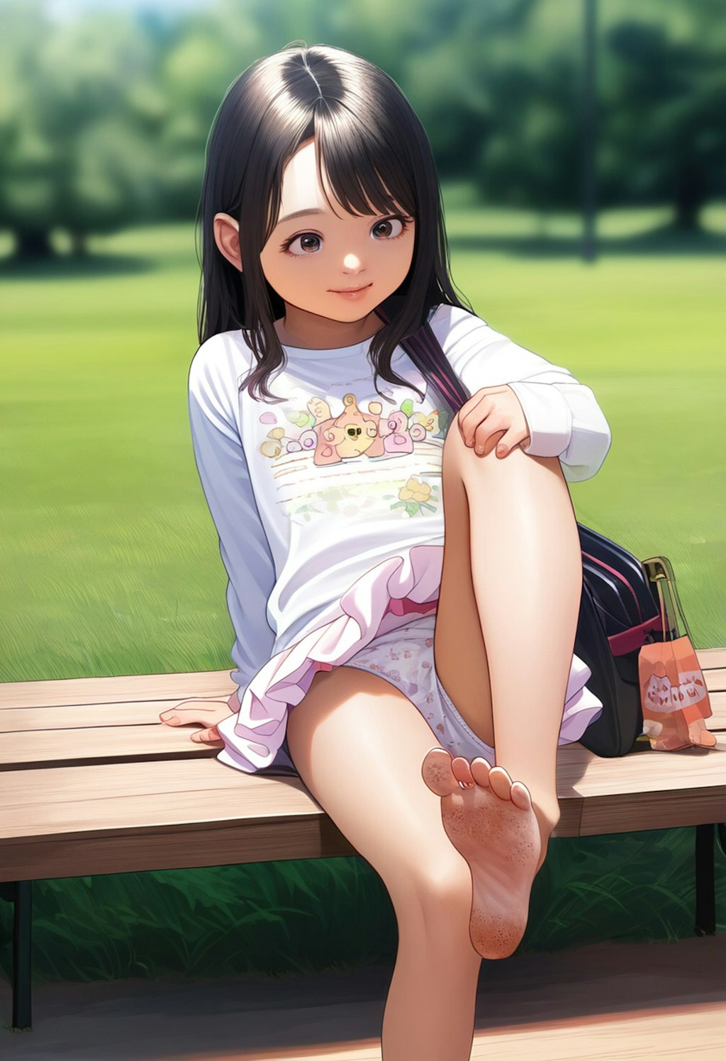 指の間に入った砂