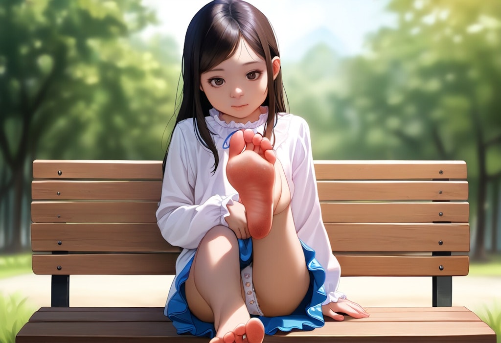 指の間に入った砂
