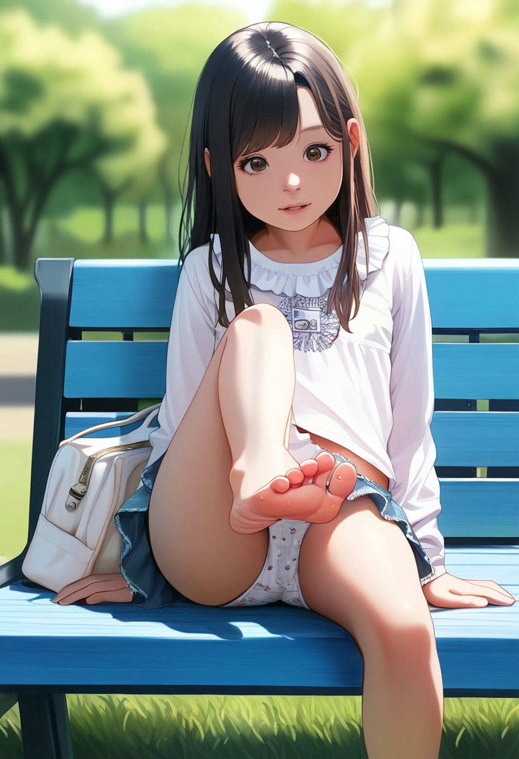 指の間に入った砂