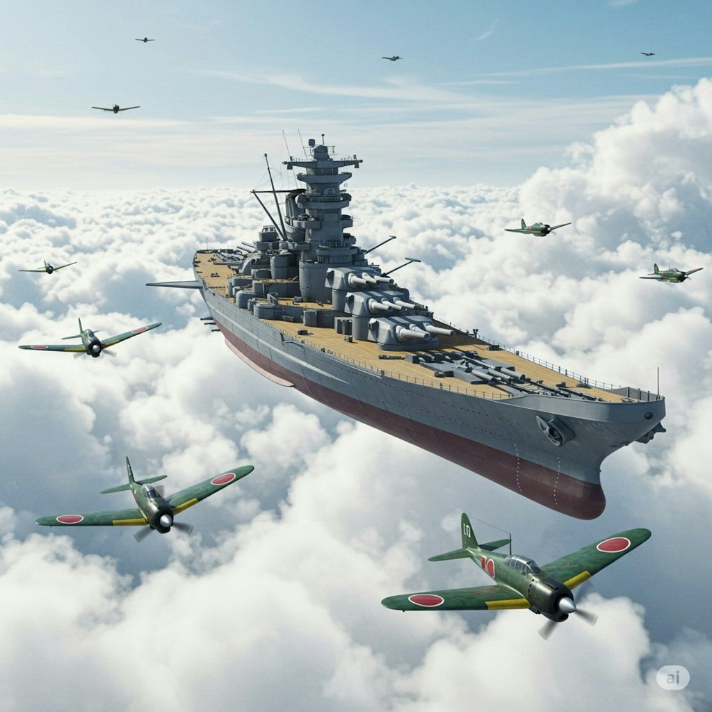 戦艦が空を飛ぶ