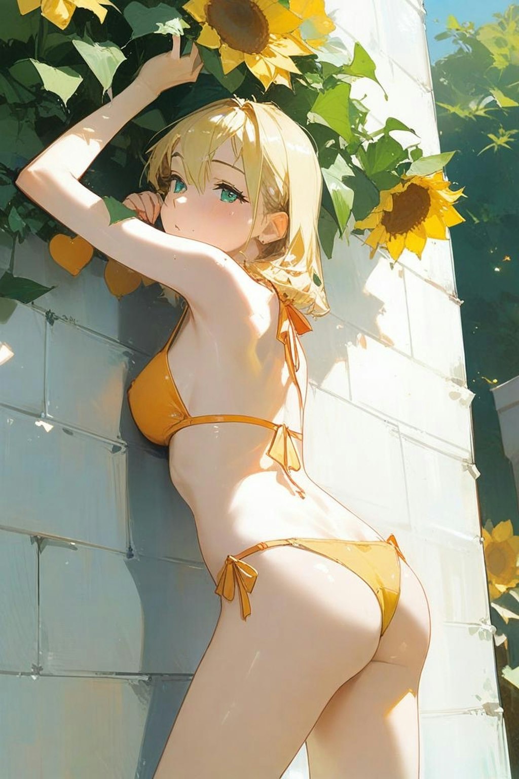 ビキニとひまわり。