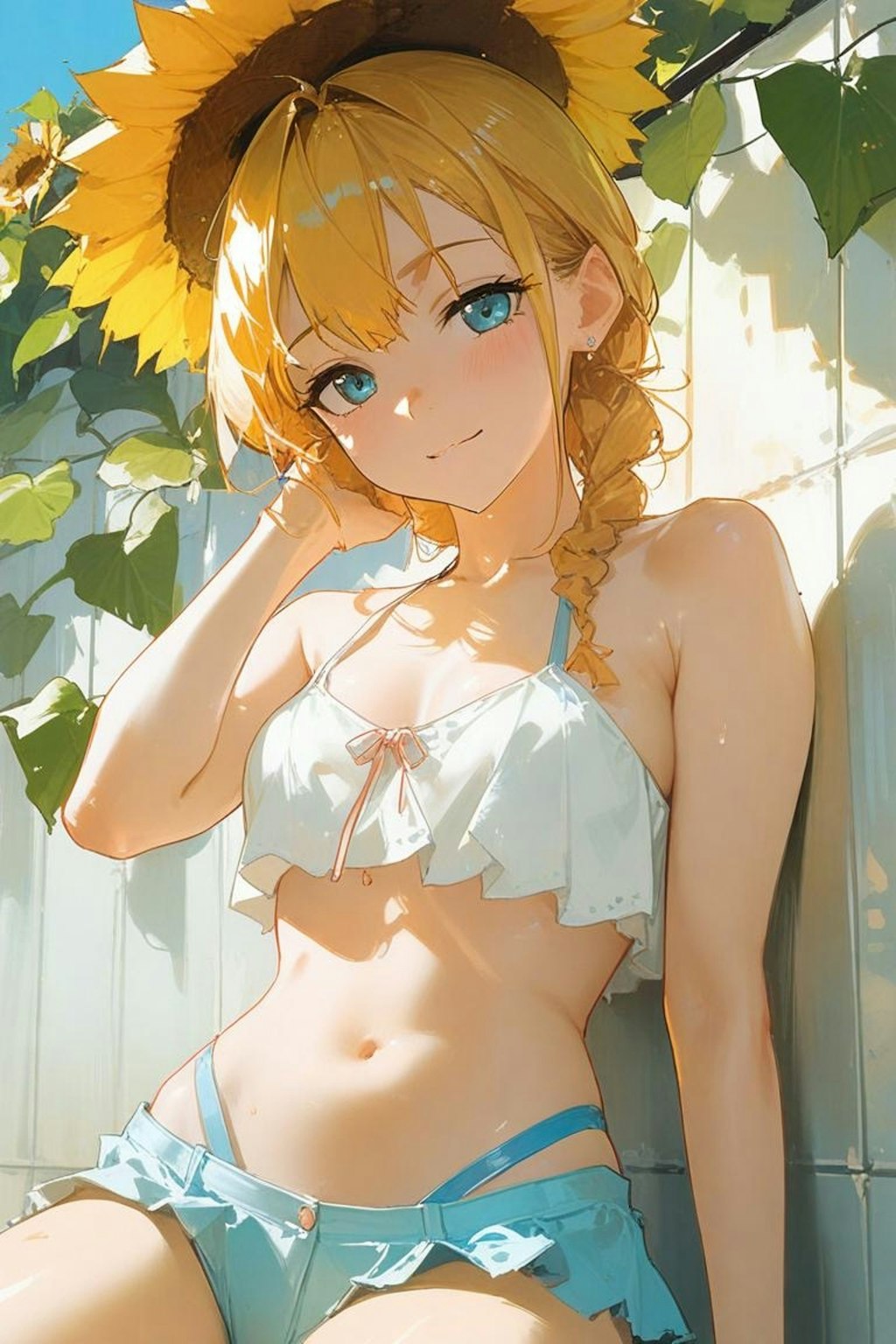 ビキニとひまわり。