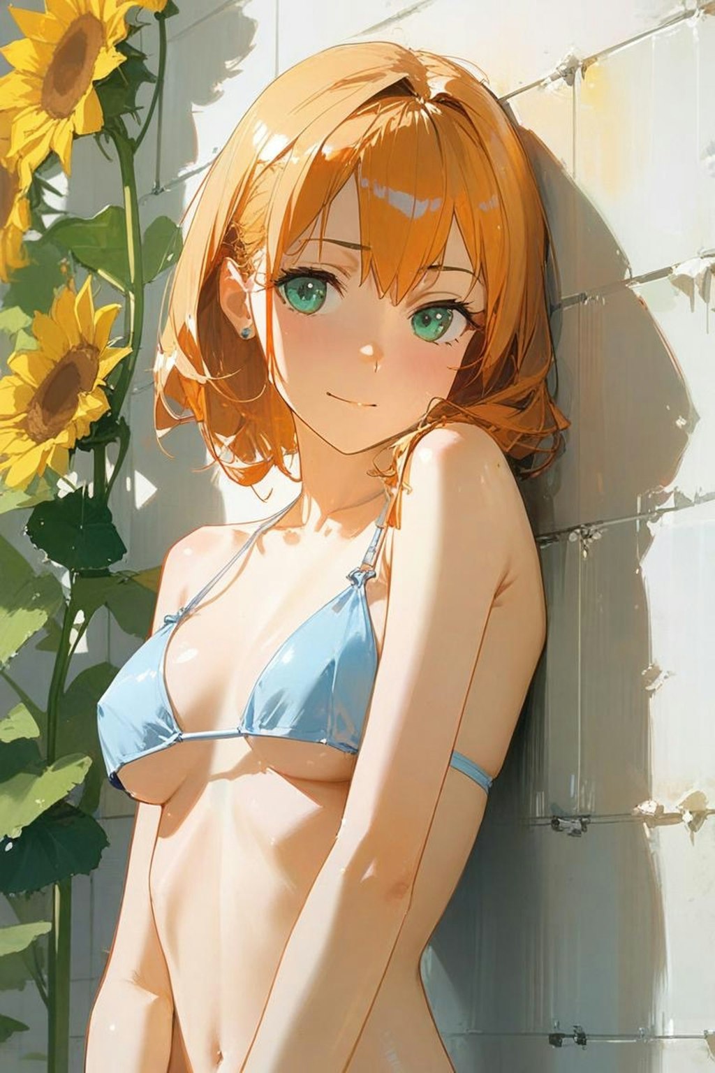 ビキニとひまわり。