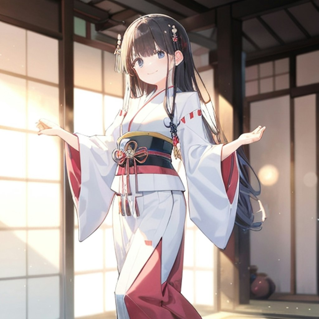 神社の乙女の舞