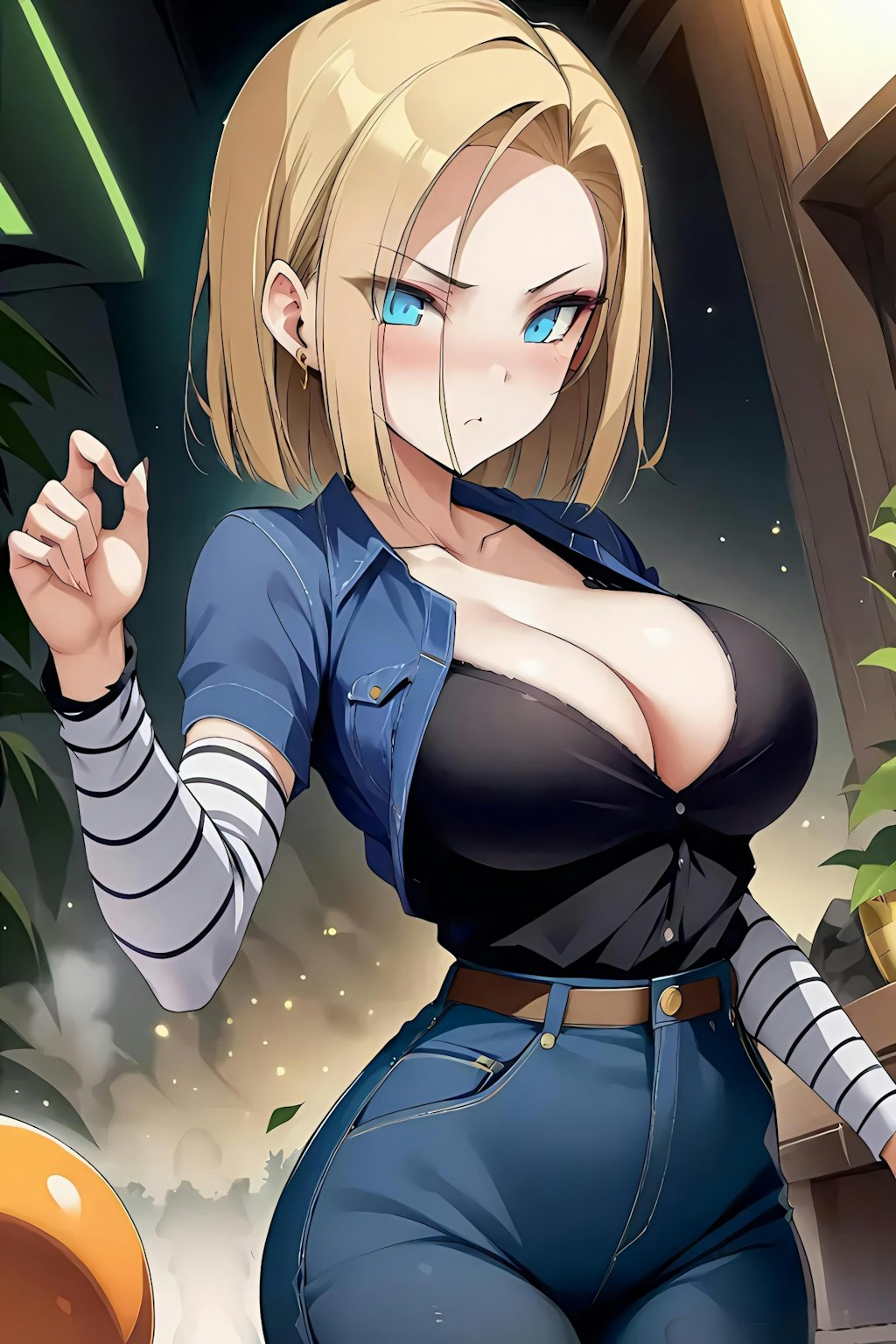 Android　18_(押し潰されそう）