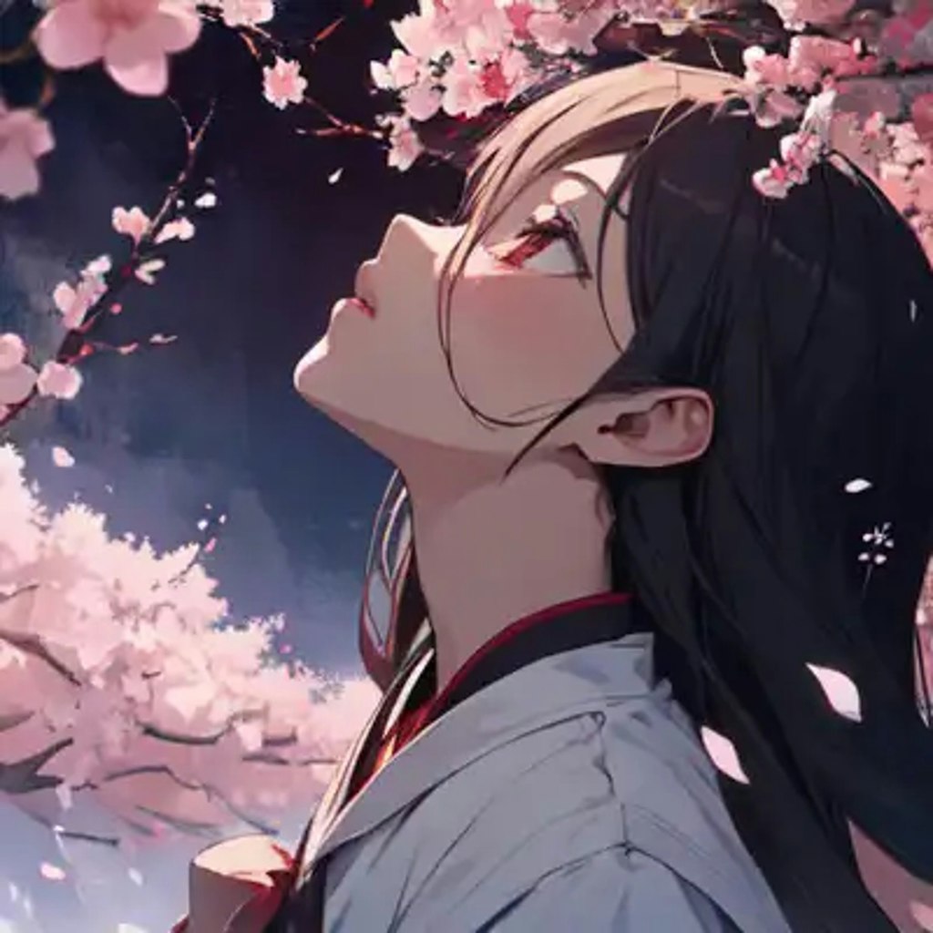 見上げ桜